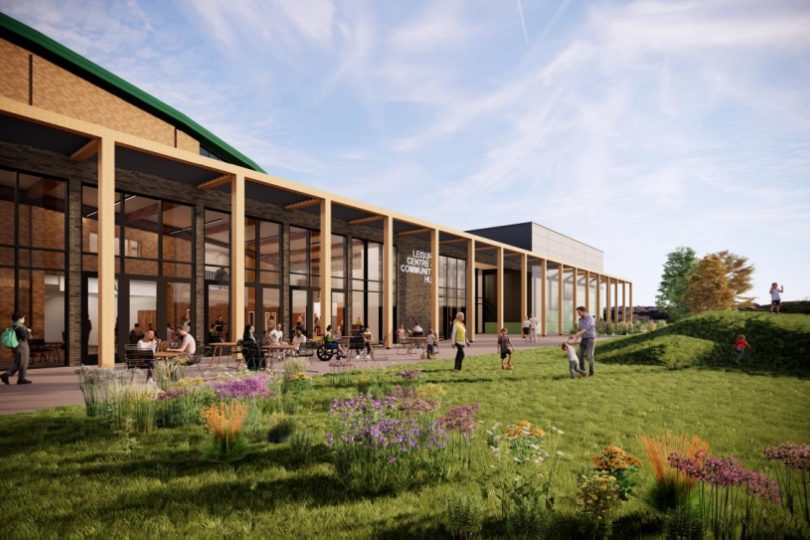 Visual of a new leisure facility in Gloucestershire