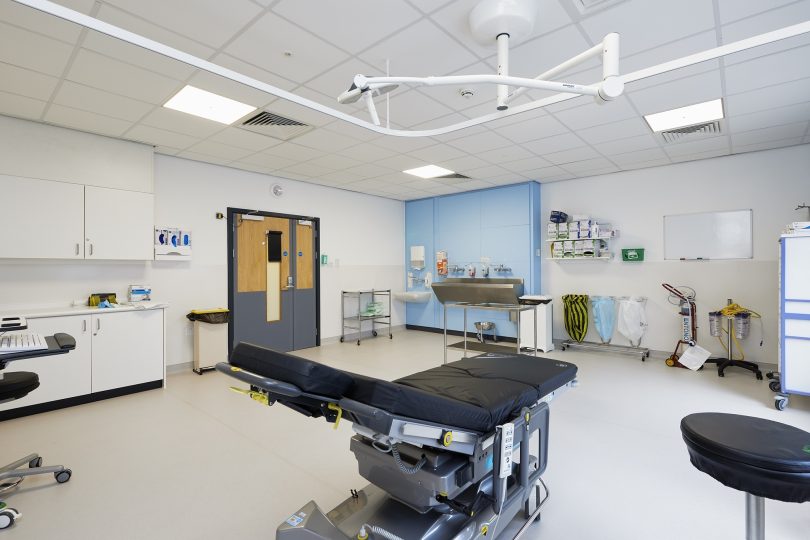 Internal of operating theatre at Newark Hospital