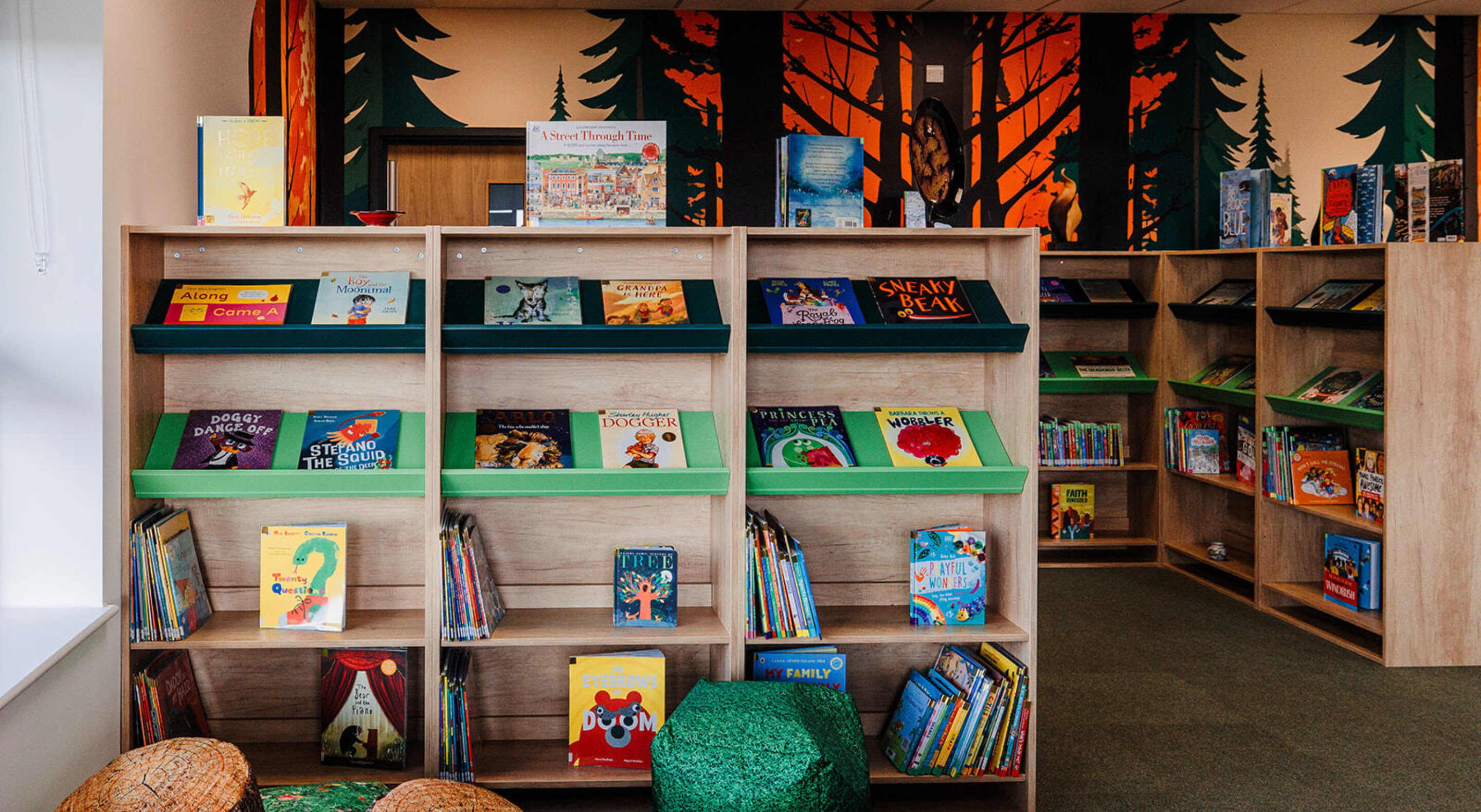 Internal of library at Willow Grove Primary School