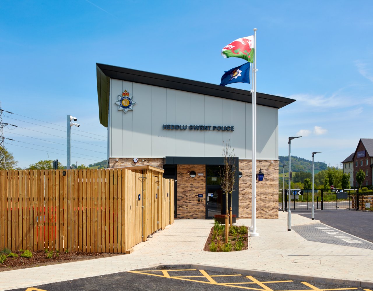 External of Abergavenny Police Station