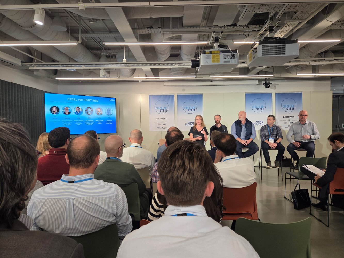Panel at circular steel
