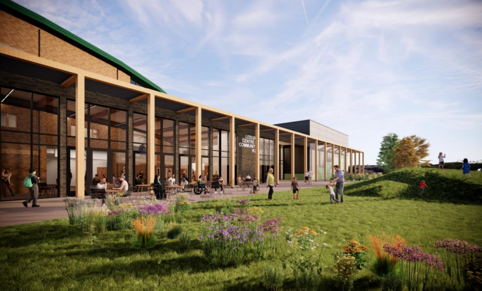 Visual of a new leisure facility in Gloucestershire
