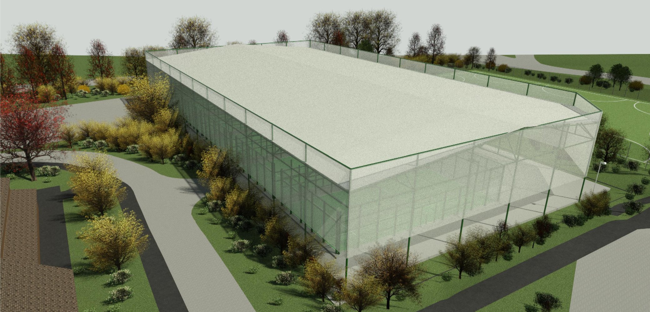 Padel Court Render External