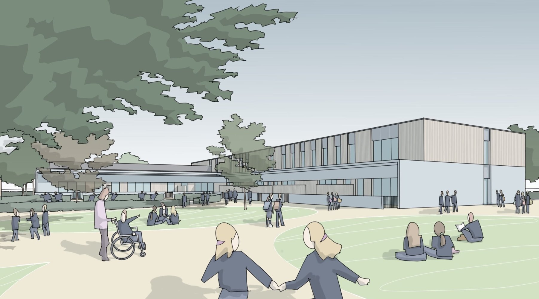 Walton Leigh School Rear View