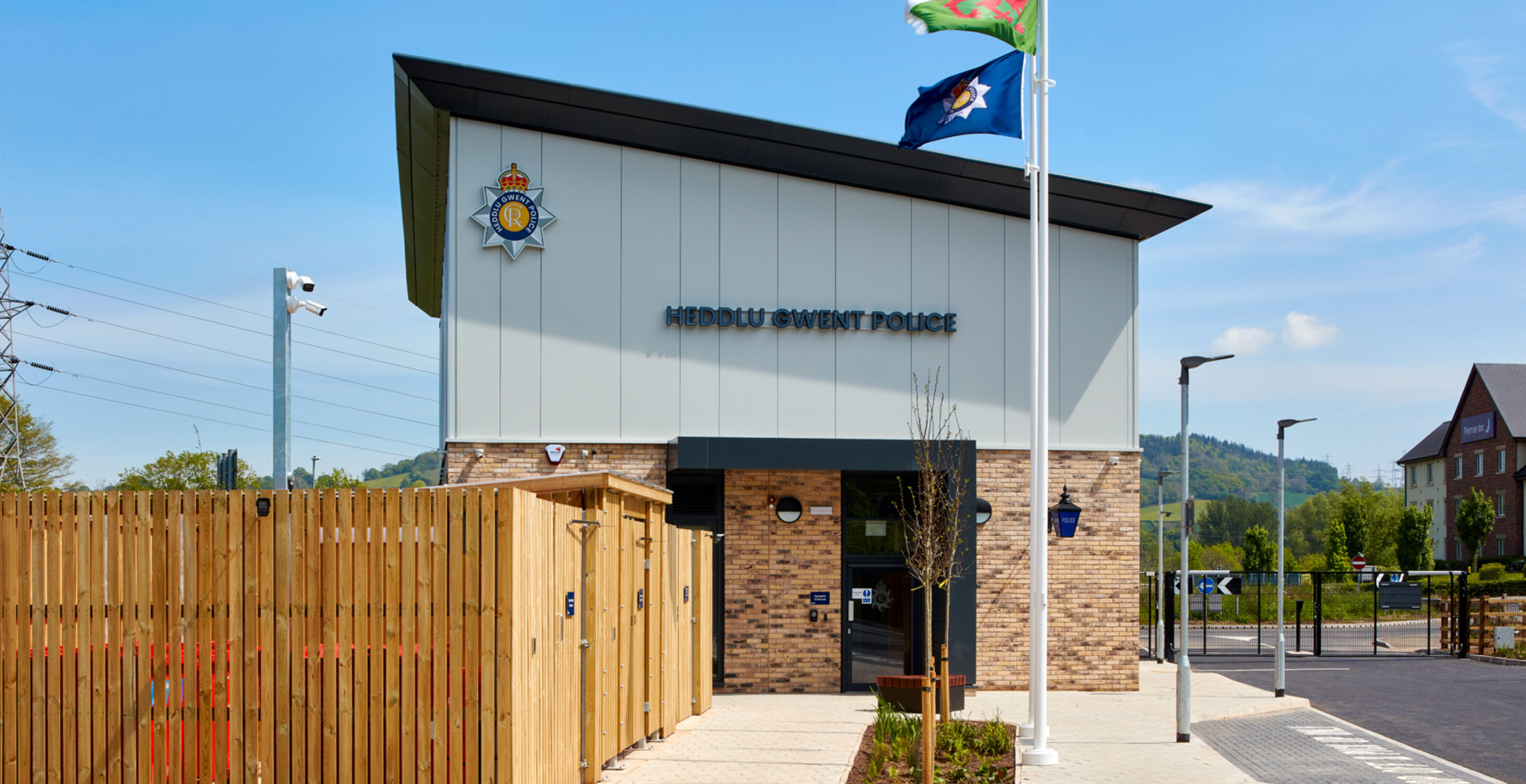 External of Abergavenny Police Station
