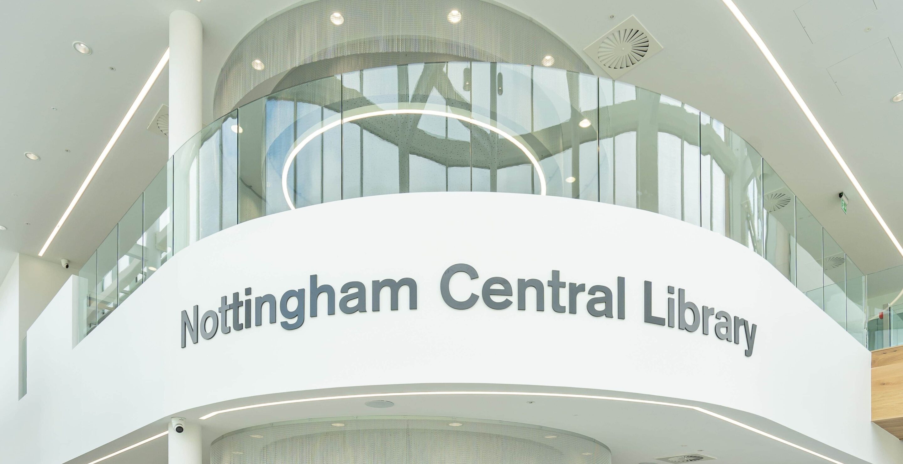 Interior of Nottingham Central Library
