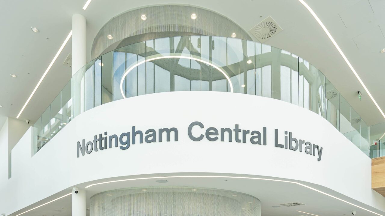 Interior of Nottingham Central Library