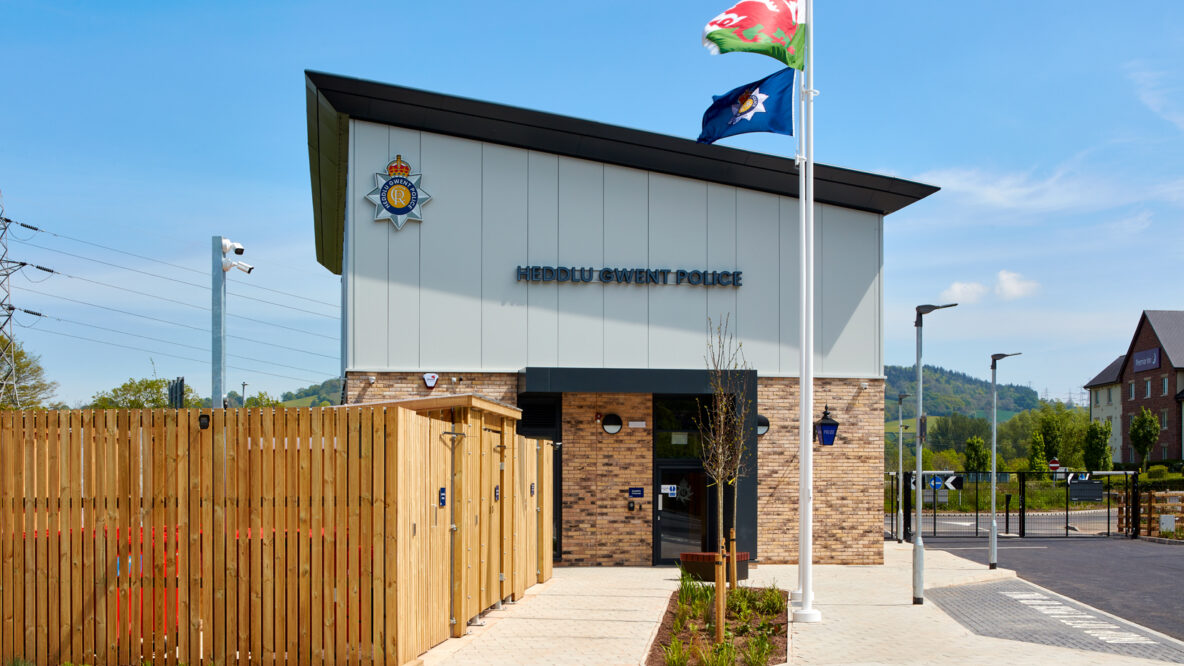 External of Abergavenny Police Station