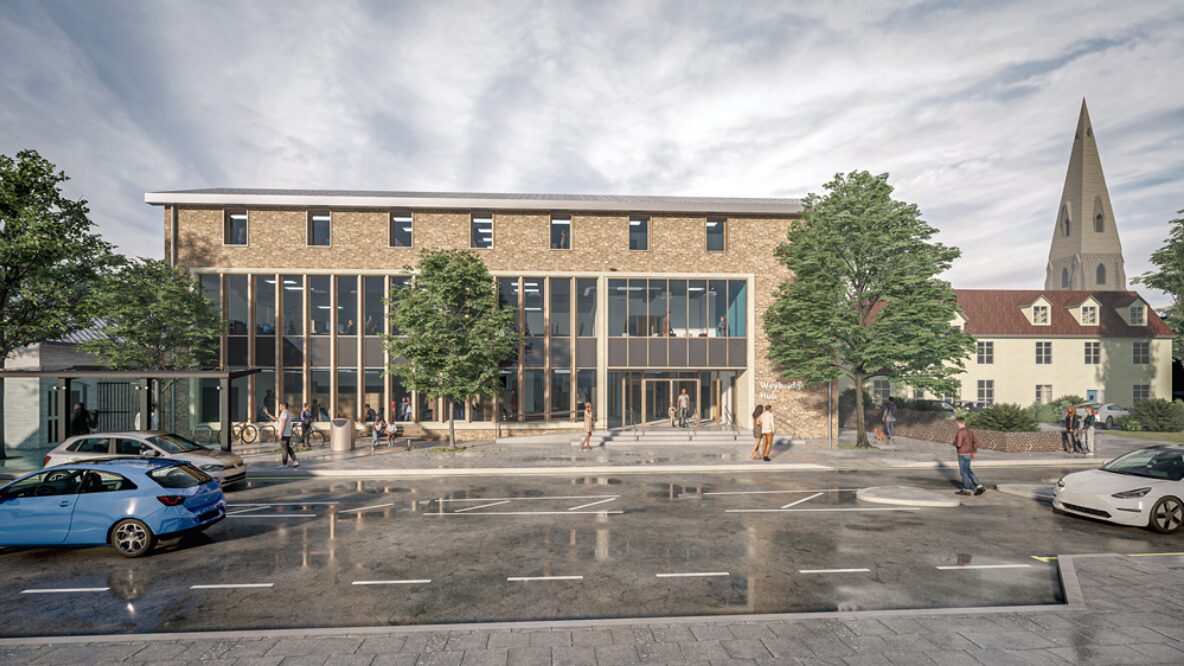 External visual of Weybridge Hub