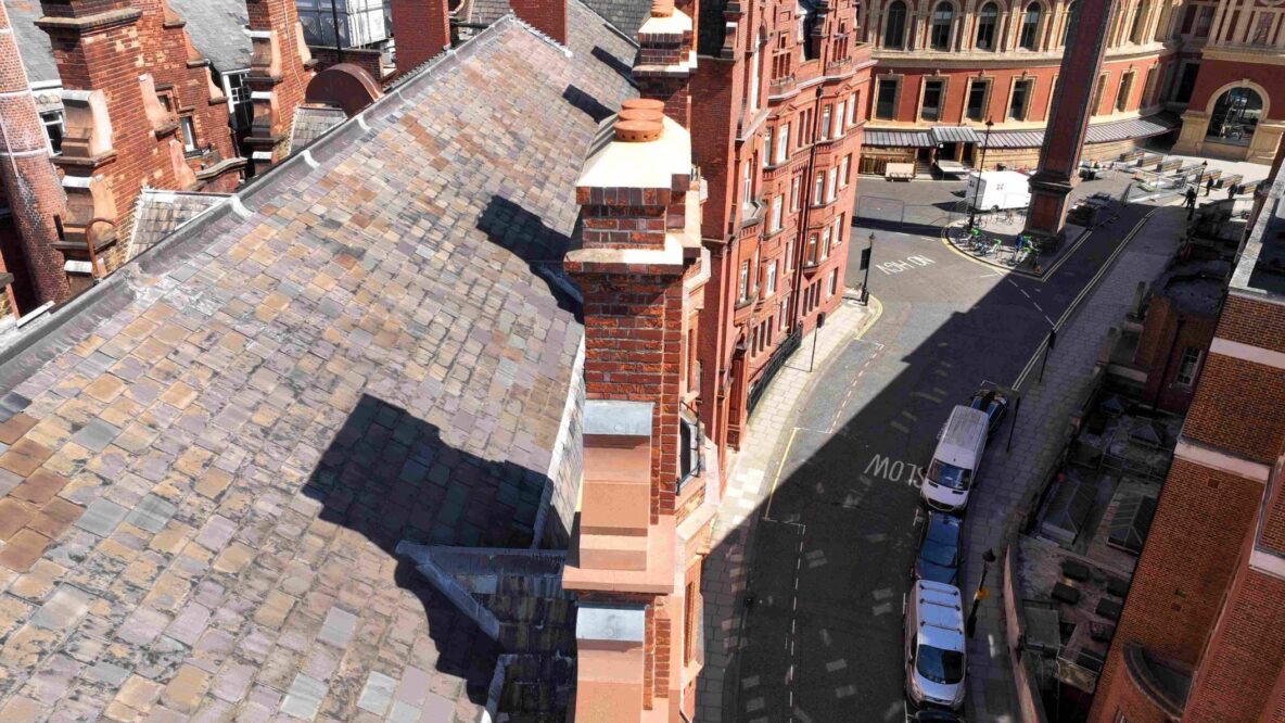 Aerial shot of Queen Alexandra's House in London