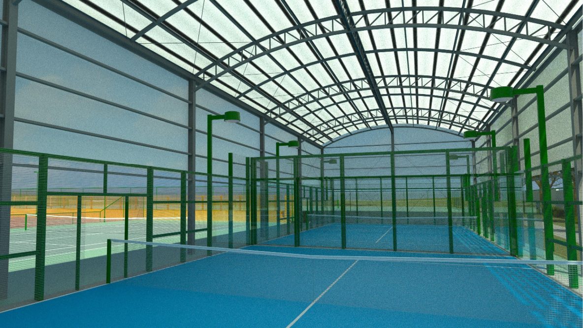 Padel Court Render Internal