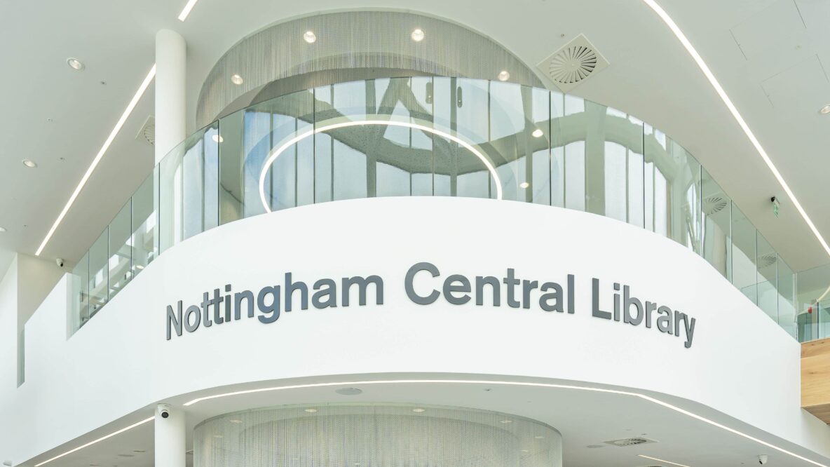 Interior of Nottingham Central Library