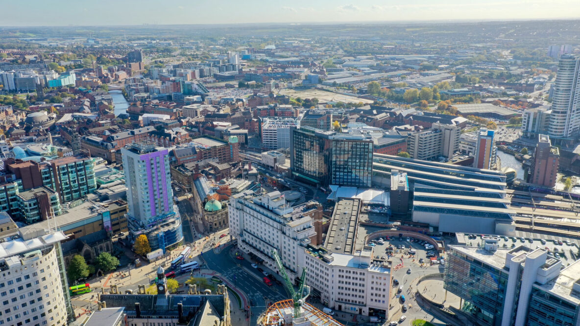 Aerial of Nottingham