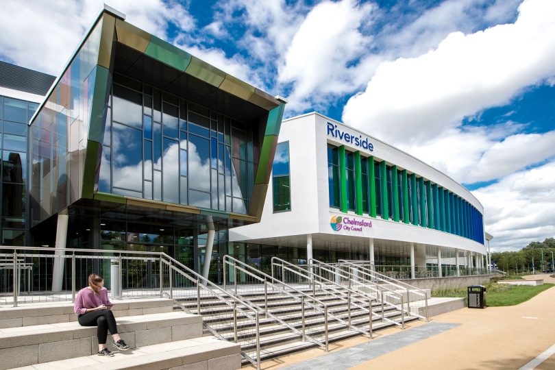 External of Riverside Leisure Centre