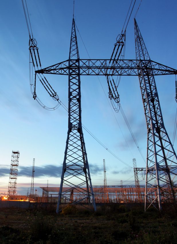 Electricity pylons