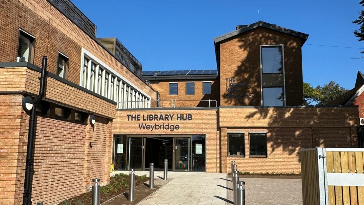 Weybridge Library back entrance