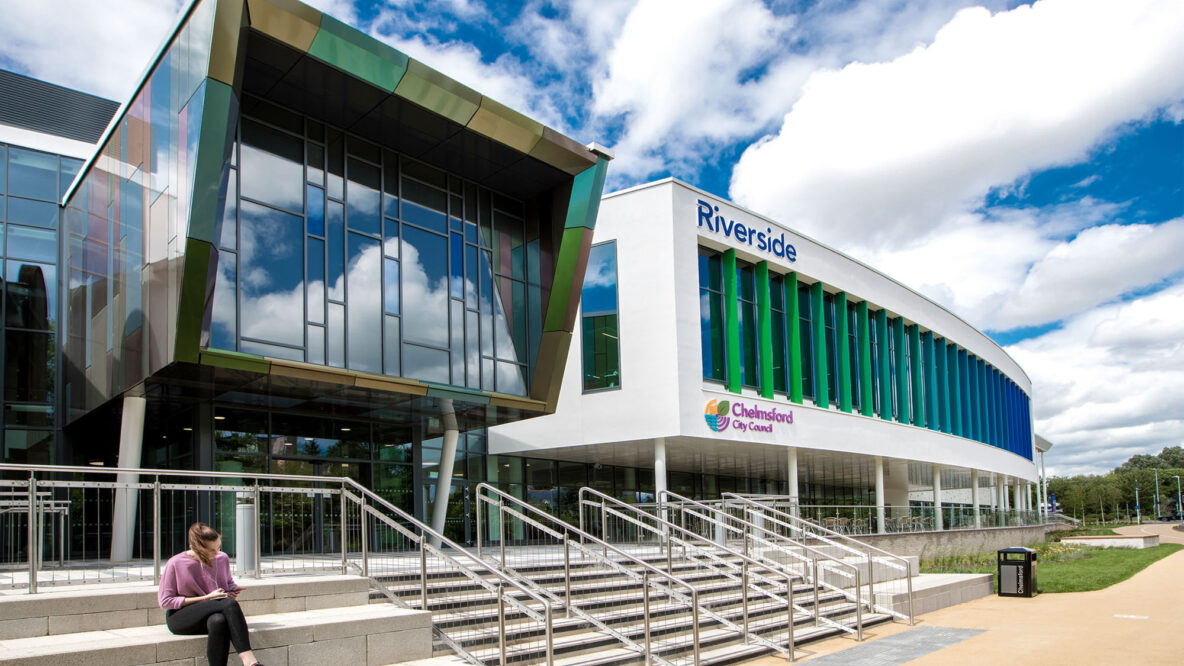 External of Riverside Leisure Centre