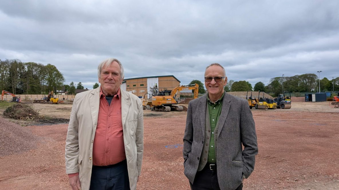 Cllr Birch and Cllr Tradgett at Five Acres